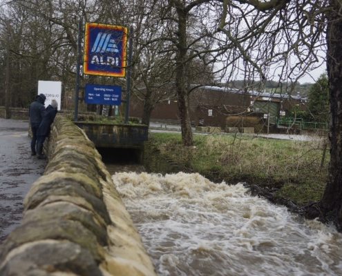 Silsden beck, Keighley Road by Aldi