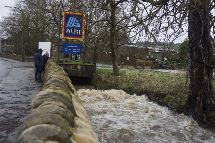 Silsden beck, Keighley Road by Aldi